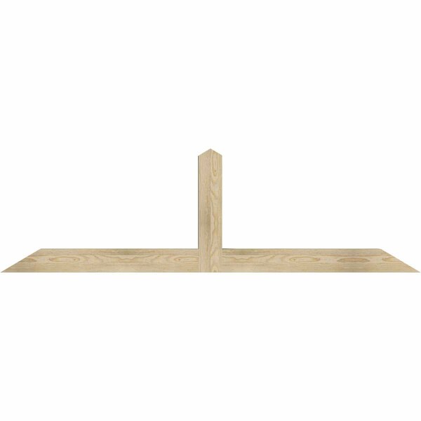 Ekena Millwork Portland Rough Sawn Timber Gable Bracket, Douglas Fir, 72"W x 21"H x 4"D x 4"F, 7/12 Pitch GBW072X21X0404POR00RDF - main